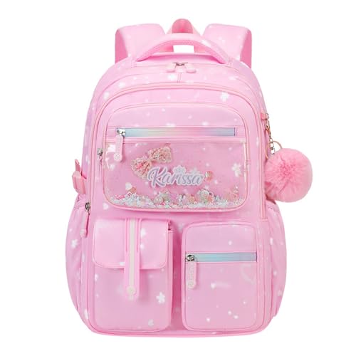 Sac à dos fille rose brillant antivol pour sécuriser ses affaires