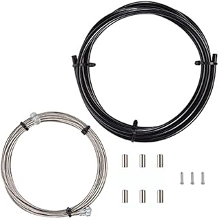 Vitel Cycles Universal Brake Cable Kit Front and Rear Set with Black Housing for Shimano/Sram Mountain | Hybrid | Road Bike 