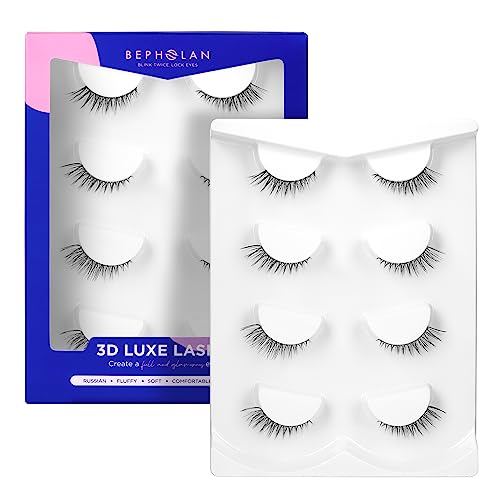 Lashes Natural Look False Lashes - Bepholan False Eyelashes Mink ...