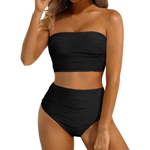 Tankini deux pièces sportif avec bretelles amovibles et réglables en polyester confortable