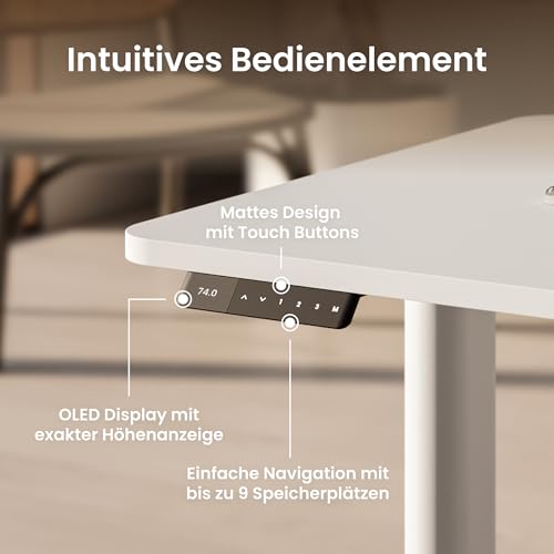 Computertisch Ergotopia Desktopia One höhenverstellbarer Schreibtisch