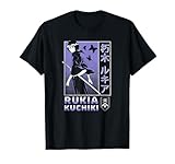 BLEACH Rukia Kuchiki Pixelated Background Anime Camiseta