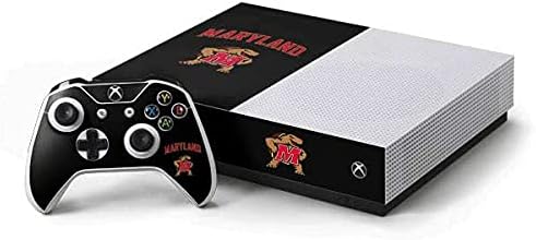 Skinit Decal Gaming Skin Compatible with Xbox One S All-Digital Edition Bundle - Officially Licensed College Maryland Design