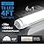 JESLED T8 LED 4FT Tube Lights, Type A+B, 24W, 3200LM, 6 Colors 3000K | 3500K | 4000K | 5000K | 6000K | 6500K, Plug and Play or Ballast Bypass, LED Bulbs 4 Foot Replacement, Dual-Ended, Frosted, 4 Pack