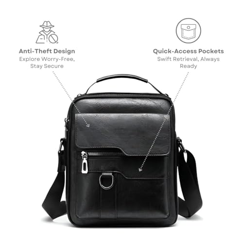 Image of CAVALO - Be Unique Sling Bag| Waterproof | Slim Crossbody Side Bag for Men & Women | Hard Shell Anti-Theft for Travel & Daily Use| Six Pocket|