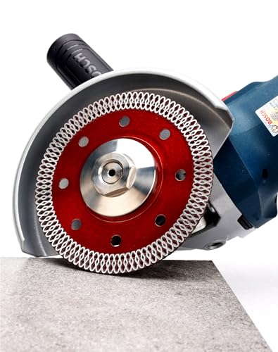 Image of Casaverde TOOLS 4 inch Diamond Porcelain Saw Blade (4 inch) | Fast,Clean Cuts with Great Life & Speed,Thin Turbo Mesh Rim, Suitable for Granite Marble Ceramic Tiles,7 /8 inch-5 /8 inch Arbor