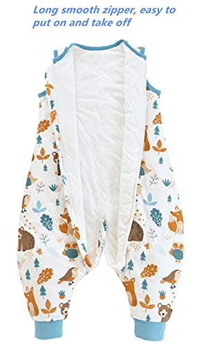 Chilsuessy Baby Schlafsack mit Füße 2.5 Tog Ganzjahres Schlafsack Baby Schlafsäcke Babyschlafsack mit Beinen für Säugling Kinder… – Ansicht 6