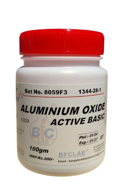 BFC ALUMINIUM OXIDE ACTIVE BASIC LR - 100gm, (AI2O3) CAS No: 1344-28-1 (B07792CJJ9) Amazon Price History, Amazon Price Tracker