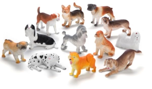 Image of Small Kids Sea & Wild Animal Toys Sets for Fun, Educational, Spark Imagination and Learning (Multi Choice Sets) (Mix Dogs) 12pcs
