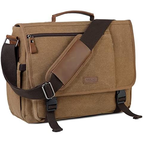 VASCHY Bolso Hombre Bandolera para Ordenador Portátil 15,6 Pulgadas Cover