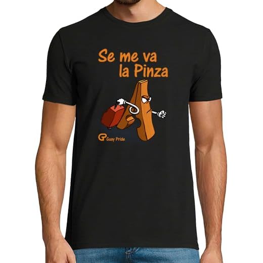 latostadora Camiseta Manga Corta Se Me Va La Pinza para Hombre - Negro L - Ref. 315734-P
