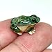 SSJSHOP Frog Micro Tiny Dollhouse Figurines Ceramic Hand Painted Animals Collectible Small Gift Home Garden Decor (Green)