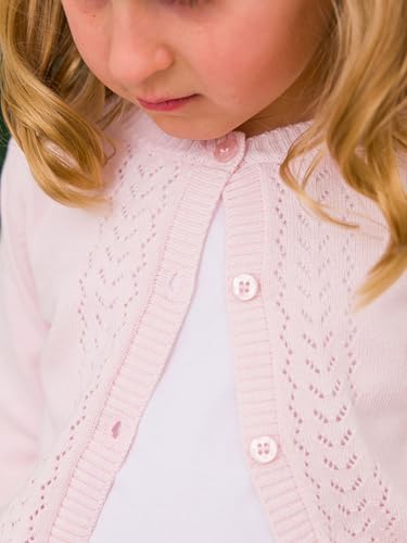 Image of RuffleButts Baby /Toddler Girls Ruffled Long Sleeve Cardigan Button-Up Sweater