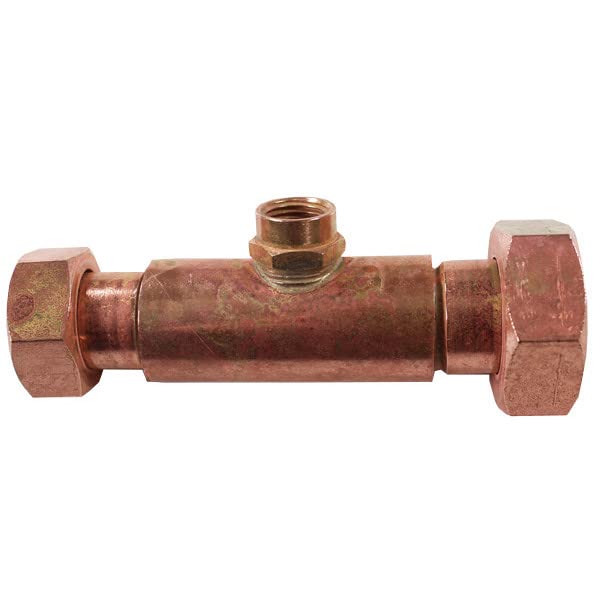 Raccord laiton à visser - Jaquette prise de pression réseau eau Femelle écrou libre 3/4'' (20/27) - Femelle 1" (26/34) + Manomètre Radial 0/10 bars Glycérine - Arcanaute