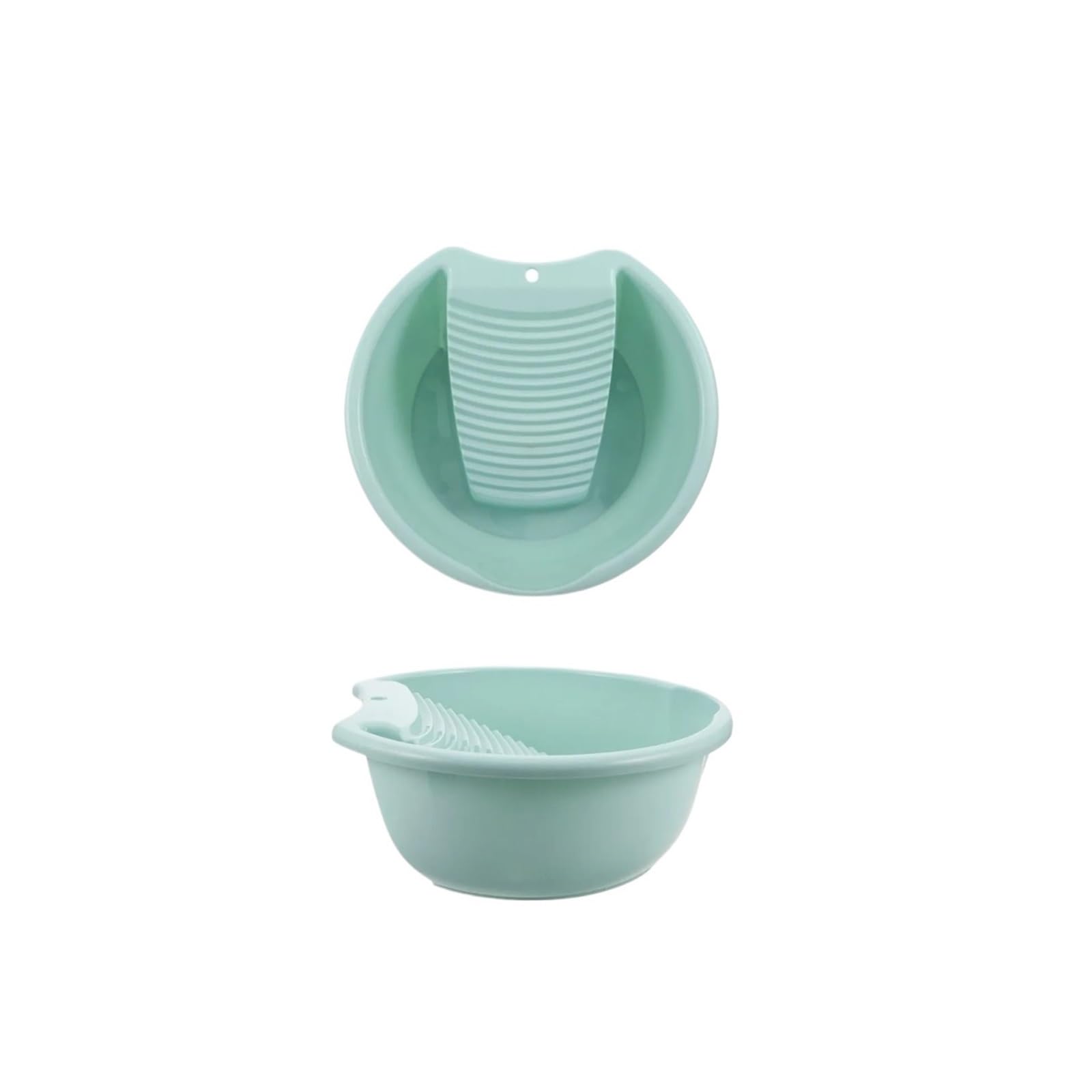 Antislip Washboard Basin Washboard Basin for Hand Washing 14.5x13.4x5.3in Thickened Plastic Laundry Tub Non Slip Integrated for Dorm