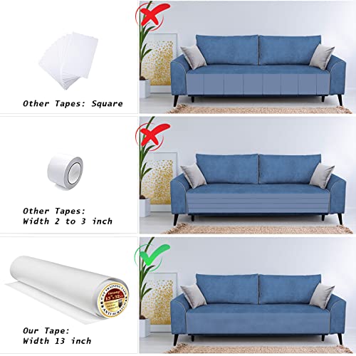 Vexong Anti Cat Scratch Furniture Protector, Transparent Self-Adhesive Couch Furniture Protectors from Cats Scratching Claws, Cat Scratch Couch Protector (13" x 384") by Vexong - Used condition - Image 3