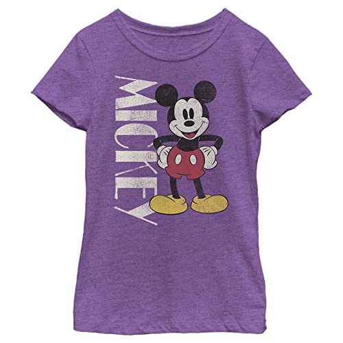 Disney Friends Mickey Vintage Stance Girls Heather T-Shirt