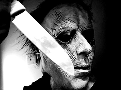 DMAR-Michael-Myers-Mask-Full-Head-Latex-Halloween-Cosplay-Prop-Horror-Movie-Killer-Mask-con-Cabello-Carnaval-y-Halloween-Grey