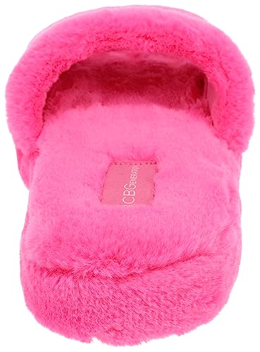 BCBGeneration Slippers for Women, Single Band Plush Slides, Size 5-6 to 9-104