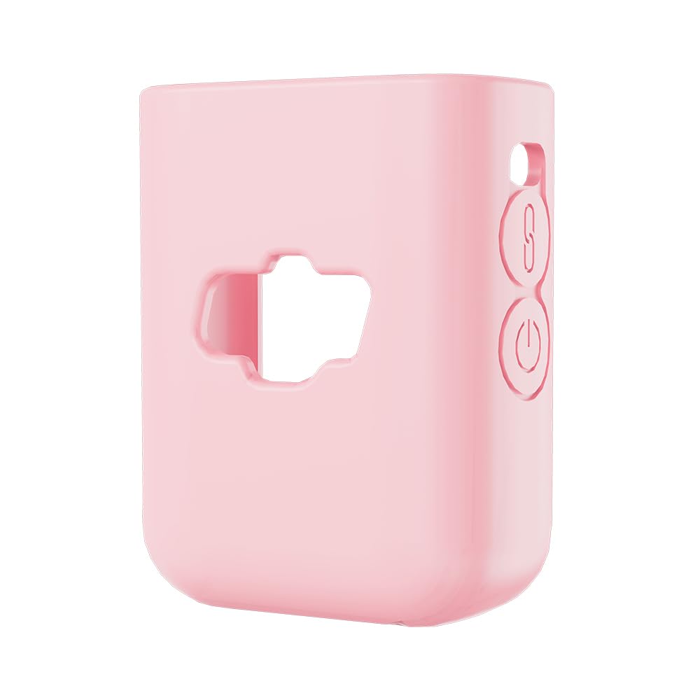 Etui de Protection en Silicone Compatible avec DJI Mic 2, étui de Rangement pour Microphone sans Fil, Housse de Protection Contre la poussière (étui Seulement) (Rose)