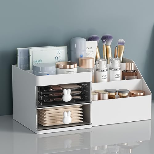 DUOJIN Makeup Organiser Cosmetic Storage Box with Drawers - Image 3