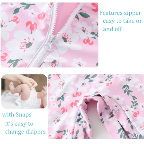 Image of UMELOK Baby Girl Swimsuit Infant UPF 50+ Bathing Suit Size Months