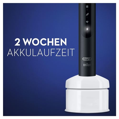 Oral-B Pulsonic Slim Luxe 4500 Elektrische Schallzahnbürste/Electric Toothbrush, 2 Aufsteckbürsten, 3 Putzmodi für Zahnpflege und gesundes Zahnfleisch, Reiseetui, Designed by Braun, matt schwarz – Bild 4