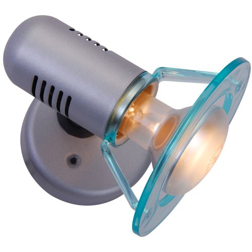 Preisvergleich Produktbild Wandleuchte Wandlampe Deckenlampe Spot Nickel matt Kunststoff 1x40W Globo 5412-1