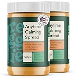 Reggie Calming Peanut Butter for Dogs, 100% Natural Dog Peanut Butter with Melatonin & L-Theanine, Lick Mat Spread for Short-Term Dog Anxiety Relief, Made in USA 16oz (2 Pack)