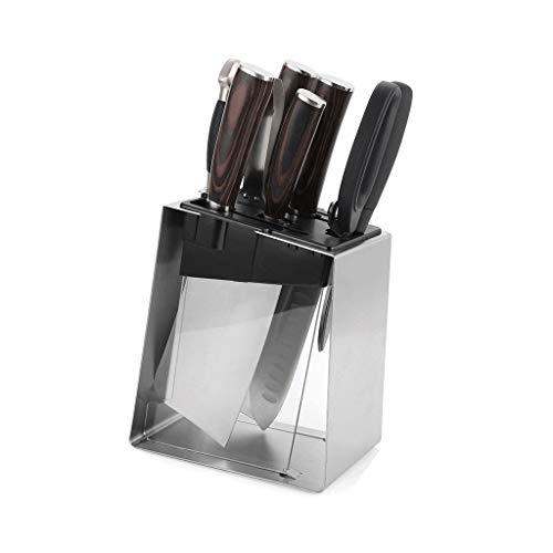 Knife holder for kitchen counter Stainless Steel Universal Knife  Block 7 Storeys, Kitchen Knife Holder Space Saver Storage Box Knife Organizer 0316
