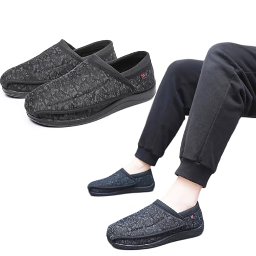 Diabetic Extra Wide Width Shoes for Men Breathable Mesh Walking Shoes Walking Shoes for Elderly,Edema,Swollen Feet