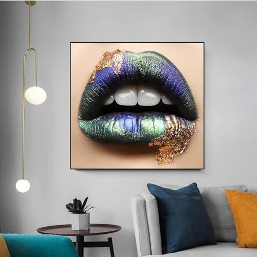 Impression d'art lèvres sexy sur toile HD premium KEBIA 40x40