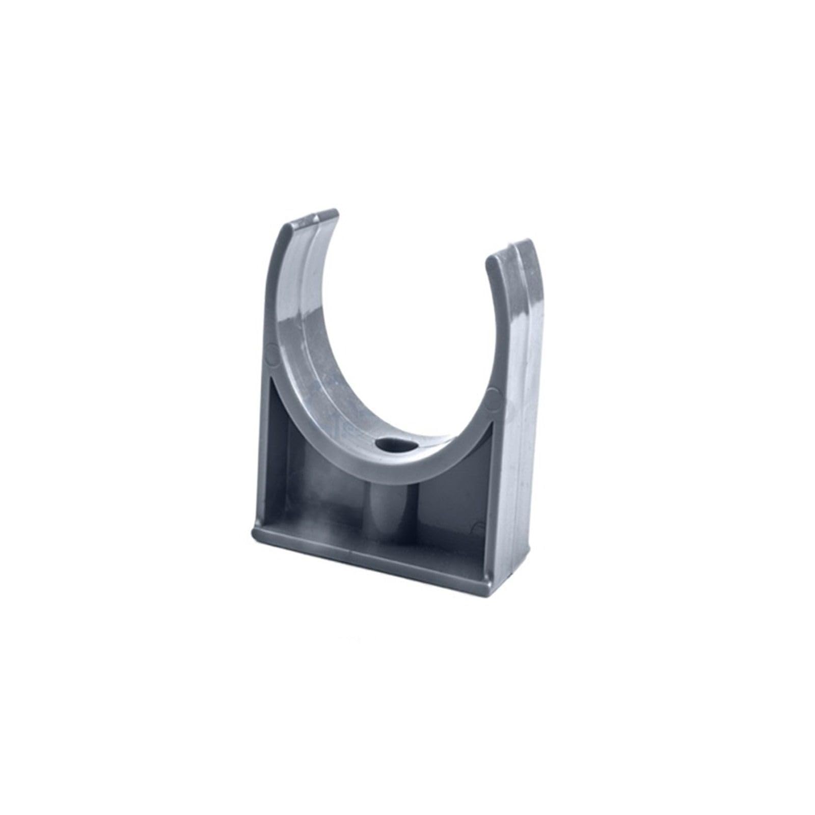 Plastikowe klipsy do węży 1/5/10 szt. zacisk rurowy typu U, biały/szary, uchwyt rury PVC, mocowany za pomocą śrub(G2,50MM-5 PIECES)