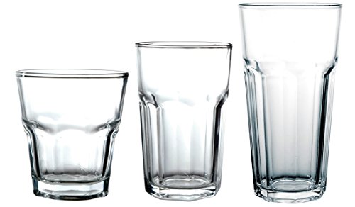 Better Chef GL-18 Glassware Set, 3 sizes, Clear