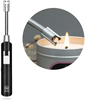 iN Electric Lighter Rechargeable | Arc Electric Lighter with USB Cable | Child Safety Lock | Flameless Electronic Lighter | Windproof Flameless Candle Lighter