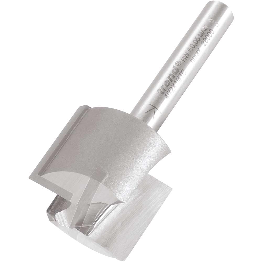 Trend Professional 4/72X1/4Tc Two Flute Cutter 24Mm Diameter - 1/4 Shank