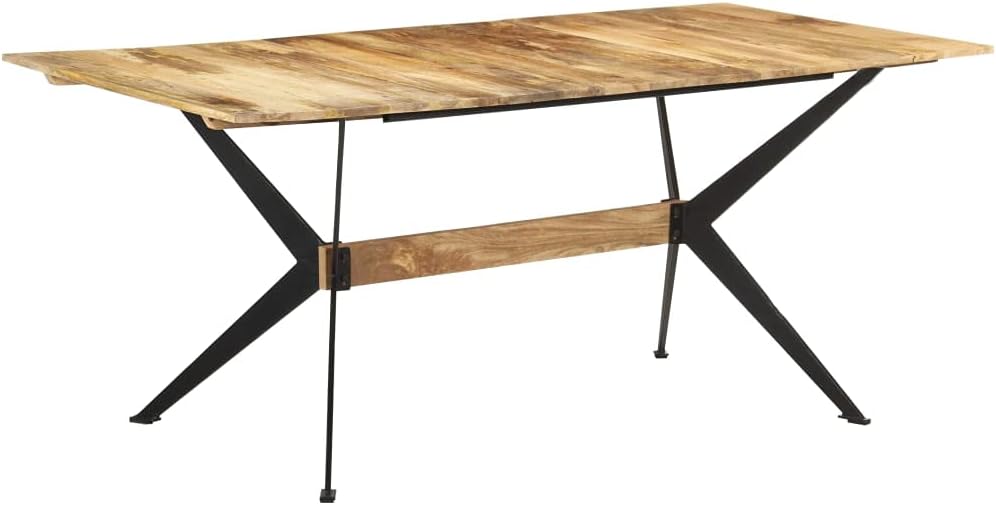 Dining Table,Rustic Console Table,Bar Table,Hallway Table,Deck Table,Outdoor Console Table,Dining Room Tables,for Garden, Backyard, Patio, Living Room,70.9"x35.4"x29.9" Solid Mango Wood