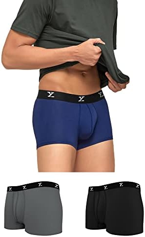 XYXX Men's CloudSoft Micro Modal Trunks| Snug Fit, 4-Way Stretch, Anti-Roll & No-Marks Waistband Underwear for Men Combo (Pack of 3)