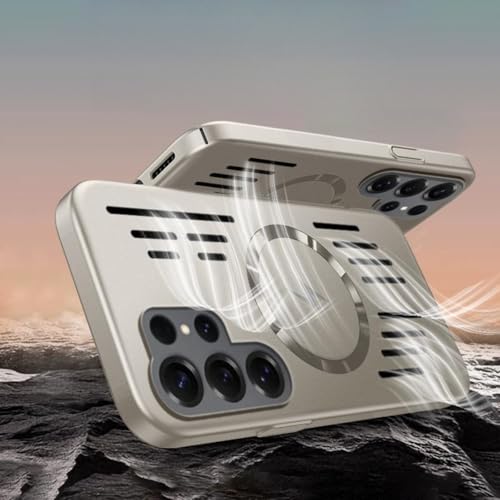 For Galaxy S24 Plus �p �P�[�X MagSafe�Ή� ��p ���M �A���~���� ���b�V���\�� �X�}�z�P�[�X ���^�y�� �ϏՌ� �A���~ �X�}�z��p ���M �T���X�� �M�����N�V�[ S24 Plus ��p �J�o�[ �}�O�l�b�g���� ���C�����X�[�d��