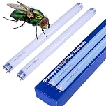 Glostars T8 F10W BL UV Replacement Bulbs for Insect Killer, 13-inch Blacklight Tube for 20W Fly Zapper/Bug Catcher – Pack of 2