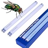 Glostars T8 F10W BL UV-Ersatzröhren für Insektenvernichter, 34,5 cm Blacklight-Leuchtstoffröhre für 20W Insektenfänger/Fliegenfalle – 2er-Pack