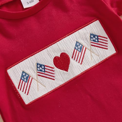 Image of 4th Of July Toddler Boy Outfit Popsicle American Flag T-Shirt and Gingham Plaid Shorts Set Independence Day Clothes
