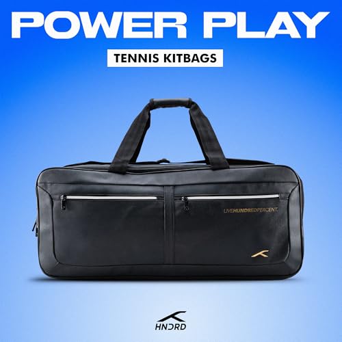 Image of Hundred Power Play Kit Bag | Spacious Raquet Sports Kit Racket Bag with Large Compartment for Badminton and Tennis Rackets, Shoes & Gear - Ideal for Sports, Gym & Travel | Unisex Design