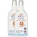 Safe Sea Sunscreen with SPF40 Spray. Eco-friendly Sunscreen. (40SPF Adults 4OZ) 2 Pack.