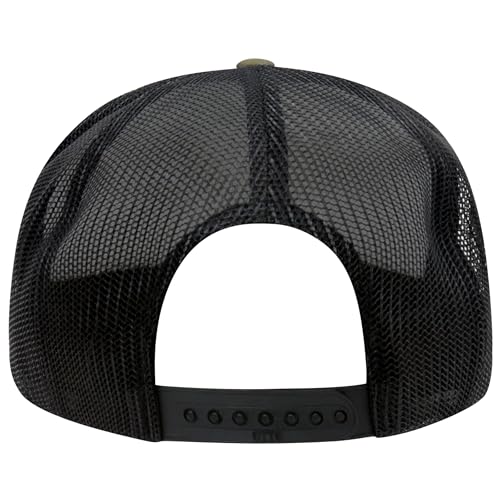 Image of OTTO Polyester Foam Front 5 Panel High Crown Mesh Back Trucker Hats in 97, Bulk, Wholesale