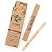 Wowe Lifestyle Natural Organic Bamboo Toothbrush Wood, Ergonomic Biodegradable Handle, Soft BPA Free Bristles, Pack of 4