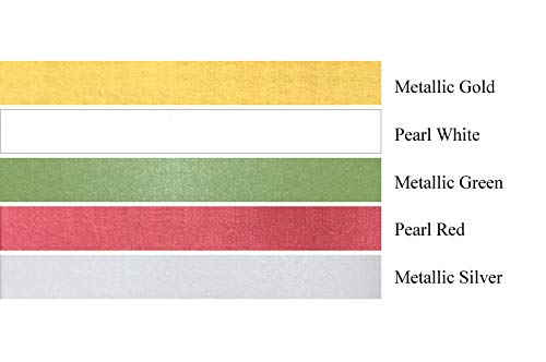 Metallic And Pearlescent Paper Strips For Weaving Projects (Variety Color Packs). Paper Strips For Moravian Stars, German Stars And Froebel Stars. 100 Strips Per Pack. (1 Inch, Christmas Mix) #TOP7