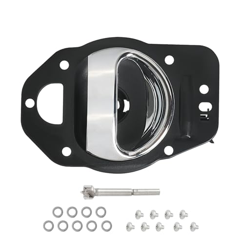 HONFQP Interior Door Handle Driver Side Compatible with Chevy HHR 2006-2011 Accessories Parts Replaces 25812196 Front/Rear Left 1 PCS