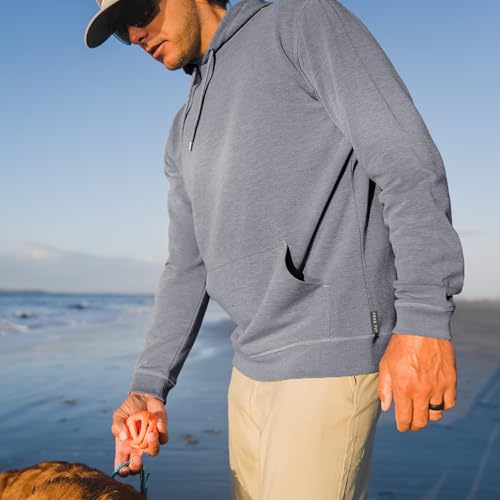 Free Fly M-BAMBOO-FLCHDY Men’S Fleece Pullover Hoodie - Lightweight Bamboo Viscose Drawstring Hood, Front Pocket - Men'S Athletic Hoodies thumb #3