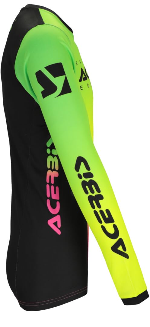 Acerbis MX J-Track Stabi Maglia Motocross, Multicolore, XL